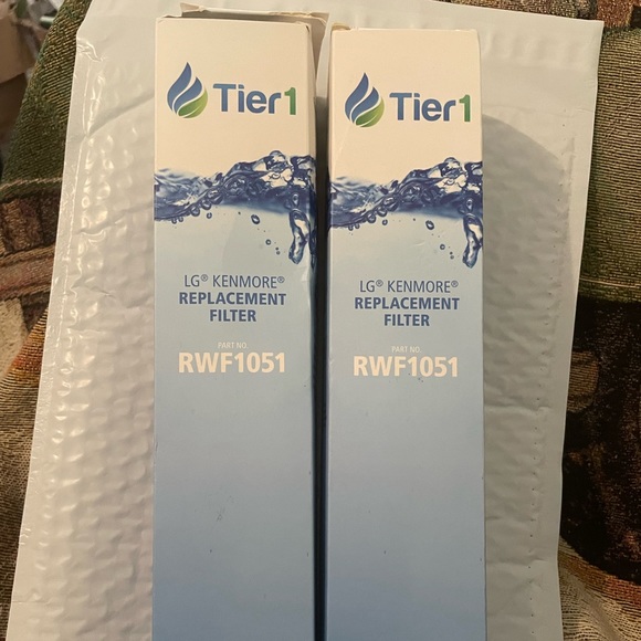 Lot of 2 Tier 1 Refrigerator Water Filters RWF1051 KENMORE LG NEW - Picture 3 of 8